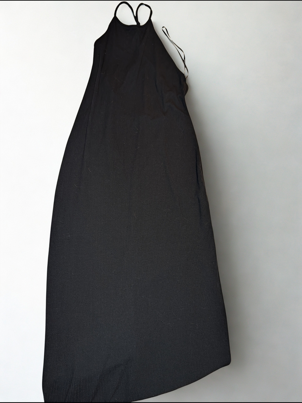 Forever 21 Black Ribbed Halter Top